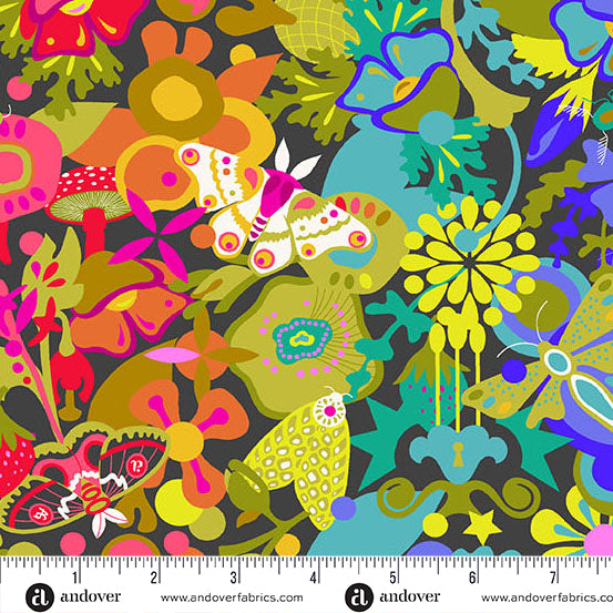 Andover - Alison Glass Color Wheel - Art Theory Whole Cloth Night Fabric