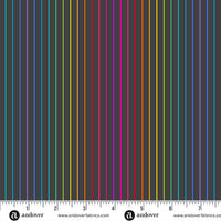 Andover - Alison Glass Color Wheel - Spectrum Stripe Night Fabric