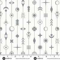 Andover - Alison Glass Sun Print Whisper - Gaze Cloud Fabric