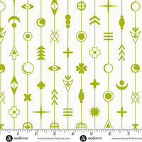 Andover - Alison Glass Sun Print Whisper - Gaze Moss Fabric
