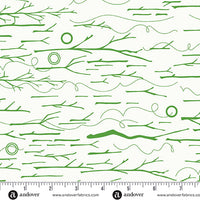 Andover - Alison Glass Sun Print Whisper - Sticks and Twine Grass Fabric