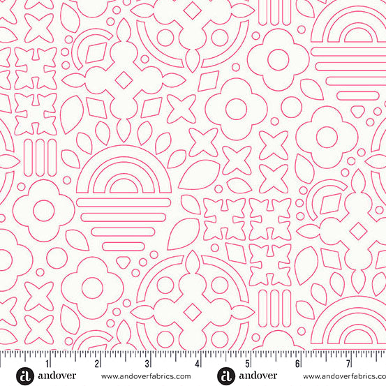 Andover - Alison Glass Sun Print Whisper - Stencil Taffy Fabric