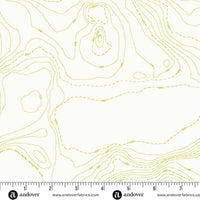 Andover - Alison Glass Sun Print Whisper - Topography Chartreuse Fabric