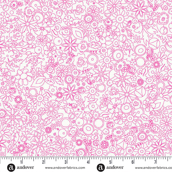 Andover - Alison Glass Sun Print Whisper - Woodland Cosmos Fabric