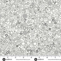 Andover - Alison Glass Sun Print Whisper - Woodland Panda Fabric
