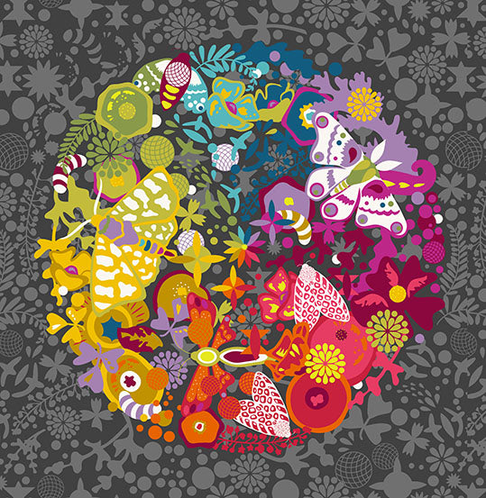Andover - Alison Glass Color Wheel 108" - Art Theory Whole Cloth Wide Night Fabric