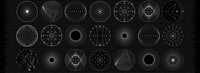 Andover - Giucy Giuce 40 108" - Hypotrochoid Night Fabric