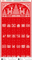 Andover - Scandi - Advent Red Fabric