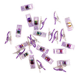 More Me Know - Wild Flower Glitter Clips - 25ct