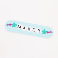 Sarah Hearts - Maker Friendship Bracelet Vinyl Sticker