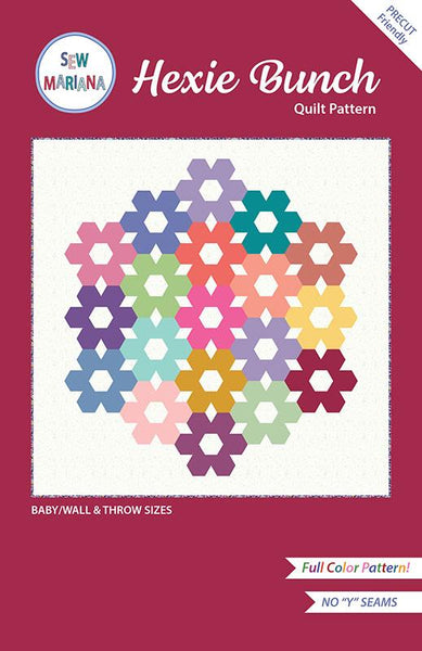 Sew Mariana - Hexie Bunch Quilt - Paper Pattern