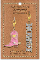 Moda - Cowboy Boot Howdy Zipper Pulls (2 ct)