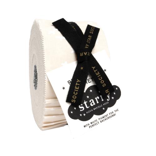 Ruby Star Society - New Starry White on Natural Jelly Roll