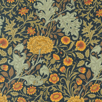 Moda - Morris Meadow - Double Boughs Damask Black Fabric