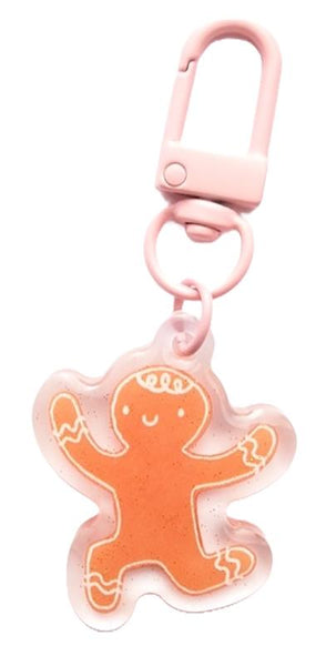 Moda - Lizzy House Glitter Gingerbread Zipper Charm