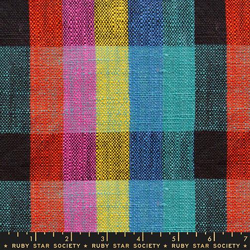 Ruby Star Society - 16" Sunshine Toweling - Picnic Plaid Black