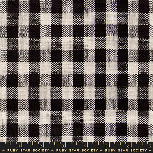 Ruby Star Society - 16" Sunshine Toweling - Small Checker Black