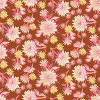 Figo - Desert Sunrise - Cactus Bloom Rust Fabric