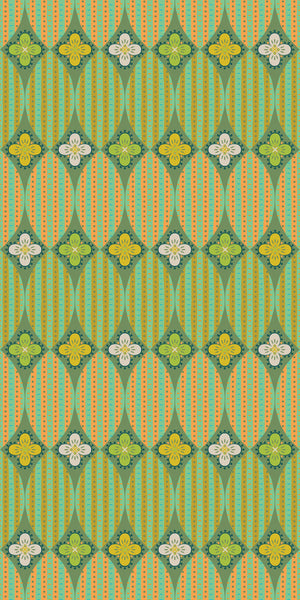 Figo - Trade Winds - Magic Carpet Coriander Fabric