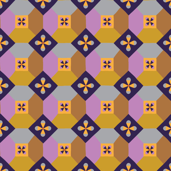 Figo - Trade Winds - Mosaic Caramel Fabric