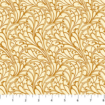 Figo - Wild Abandon - Passing Fancy Gold Fabric