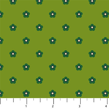 Figo - Wild Abandon - Whimsy Green Fabric