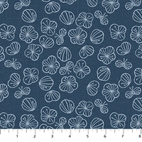 Figo - Folktale - Blossoms Denim Fabric