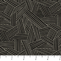 Figo - Folktale - Woven Black Fabric