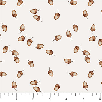 Figo - Charmwood - Acorns Cream Fabric