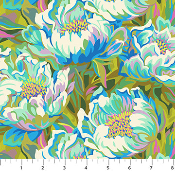 Figo - Full Bloom - Joy Blue Fabric