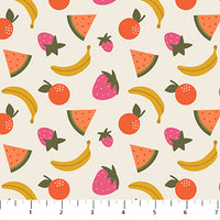 Figo - Joyful June - Fruits Cream Fabric