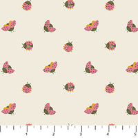 Figo - Joyful June - Ladybugs Cream Fabric