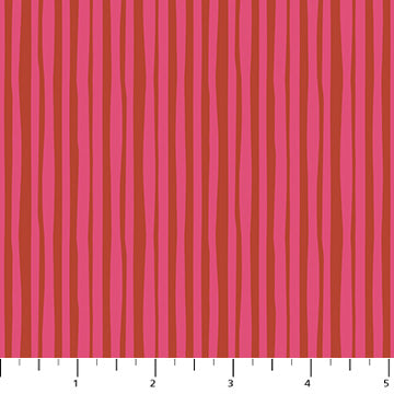 Figo - Joyful June - Stripe Pink Fabric