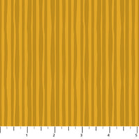 Figo - Joyful June - Stripe Ochre Fabric