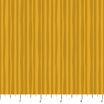 Figo - Joyful June - Stripe Ochre Fabric