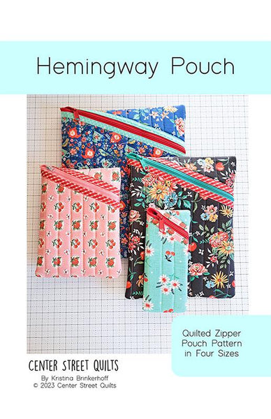 Center Street Quilts - Hemingway Pouch - Paper Pattern