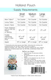 Center Street Quilts - Holland Pouch - Paper Pattern