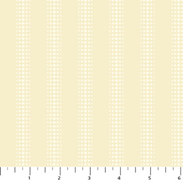 Figo - Pop Sugar - Dot Stripe Ivory Fabric