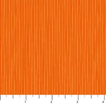 Figo - Pop Sugar - Fine Line Tangerine Fabric