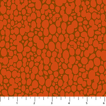 Figo - Pop Sugar - Skipping Stones Persimmon Fabric