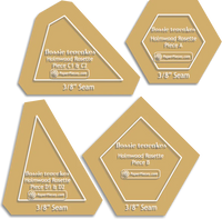 Holmwood Rosette Acrylic Templates 3/8" seam