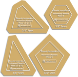 Holmwood Rosette Acrylic Templates 3/8" seam