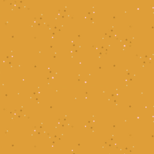 Art Gallery Fabrics - Adventale- Twinkle Little Stars Gold Fabric