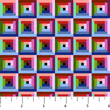 Anna Maria Textiles - Piecework - Log Cabin Metro Fabric