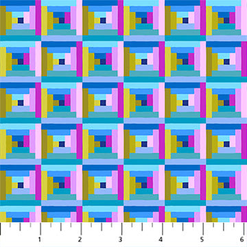 Anna Maria Textiles - Piecework - Log Cabin Beach Fabric