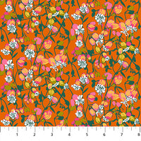 Anna Maria Textiles - Jumpstart - Silene Tangerine Fabric