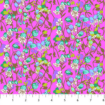 Anna Maria Textiles - Jumpstart - Silene Fuchsia Fabric
