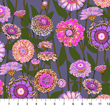 Anna Maria Textiles - Jumpstart - Zinnia Show Mauve Fabric
