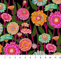Anna Maria Textiles - Jumpstart - Zinnia Show Berry Fabric