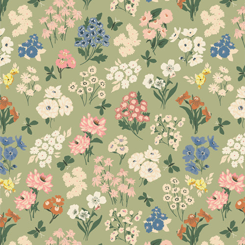 Art Gallery Fabrics - A Year In Petals - Bountiful Garden Day Fabric